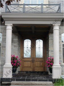 exterior stone column